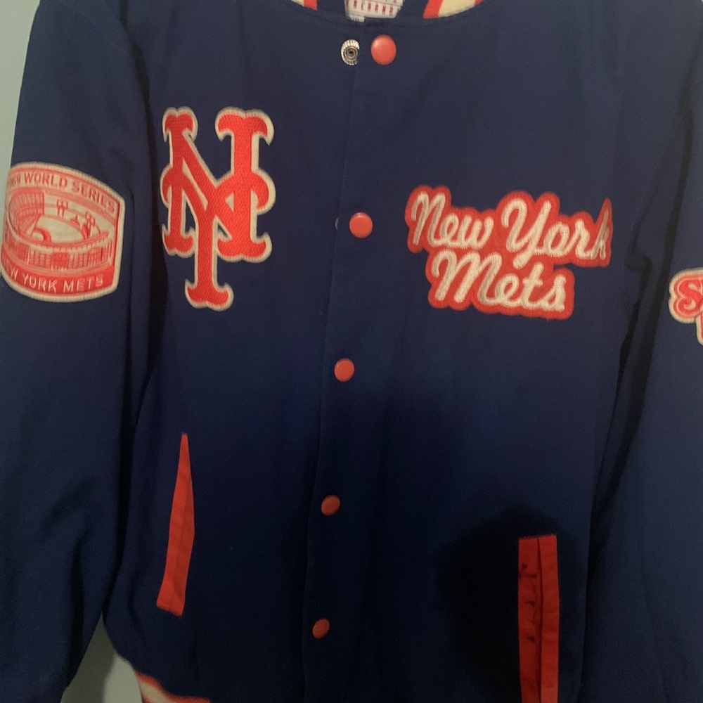 Ny World Series baseball jacket size large but fit xl - Picture 12 of 16